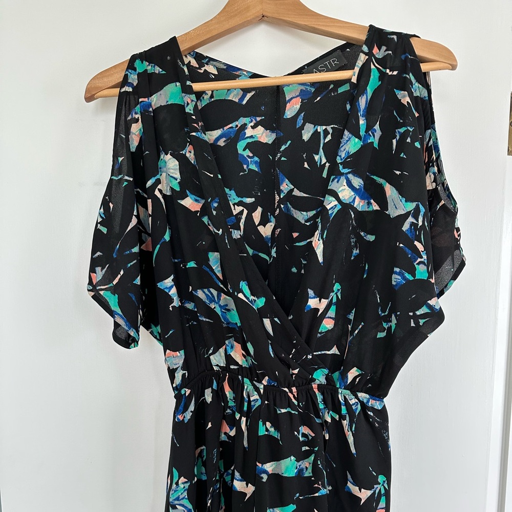 Black Confetti Print ASTR Jumper